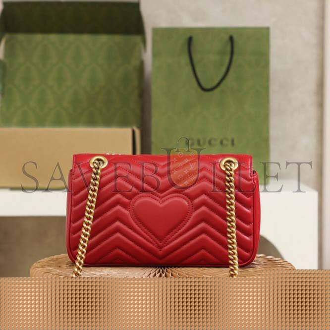 G*u*i marmont small matelasse shoulder bag 443497 (26*7*15cm)